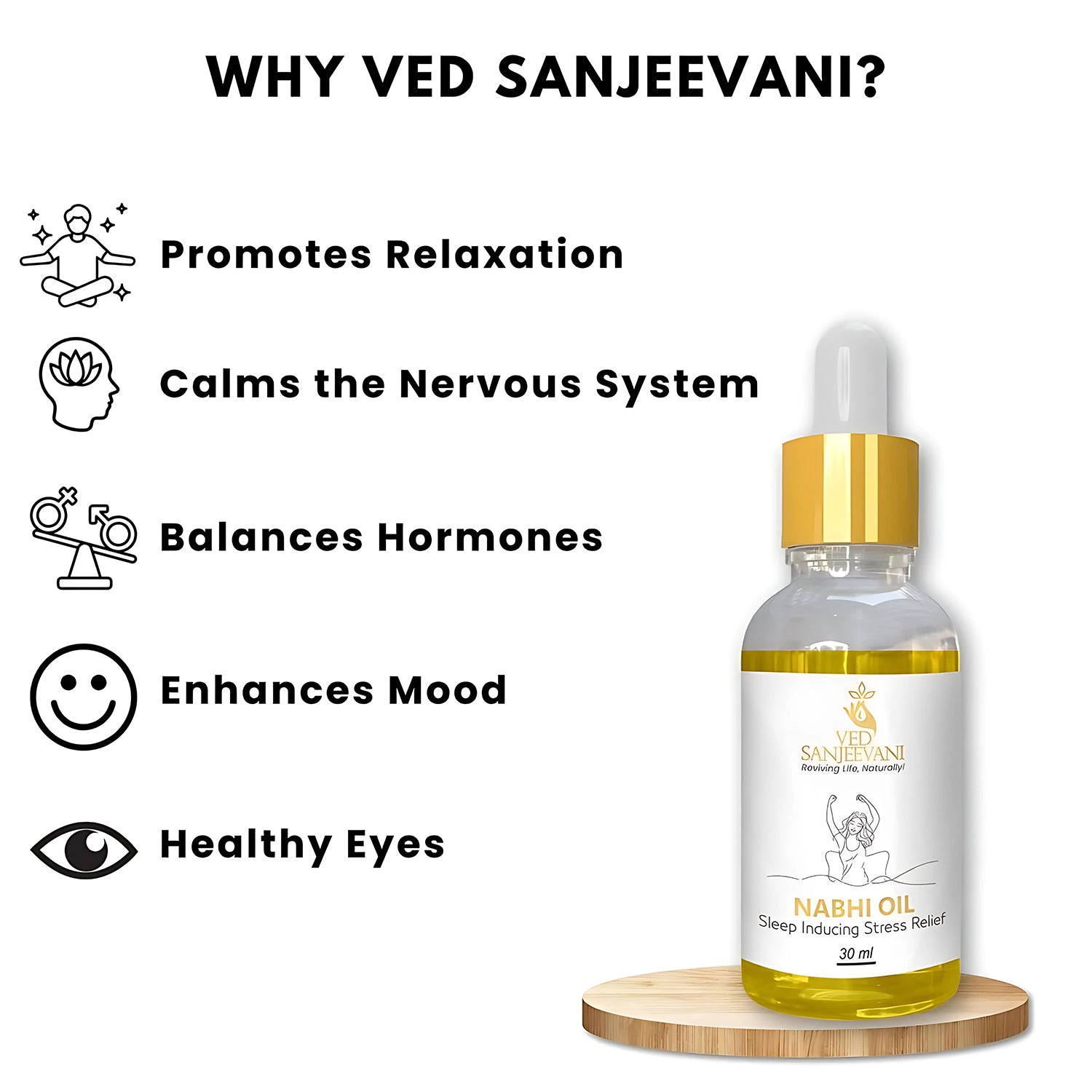 Ved Sanjeevani Nabhi Oil Sleep Inducing Stress Relief (30ml  1 Pc) Ved Sanjeevani Nabhi Oil Sleep Inducing Stress Relief (30ml  1 Pc)